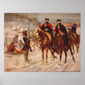 Washington und Lafayette im Valley Forge Poster (Vorne)