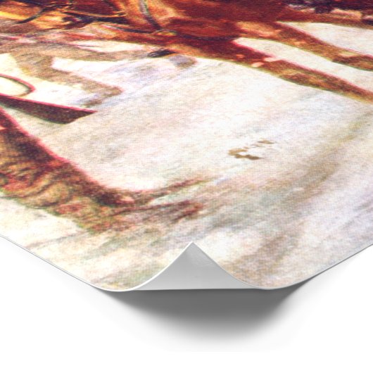 Washington und Lafayette im Valley Forge Poster (Ecke)