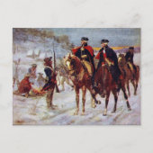 Washington und Lafayette im Valley Forge ~ Postkarte (Vorderseite)