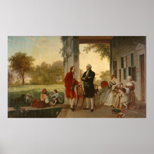 Washington und Lafayette Poster (Vorne)