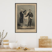 Washington und Lincoln Poster (Küche)