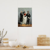 Washington und Lincoln Poster (Küche)