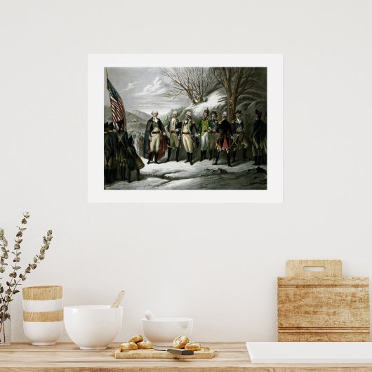 Washington und seine Generäle Poster (Küche)