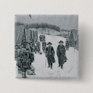 Washington und Steuben an der Tal-Schmiede Button