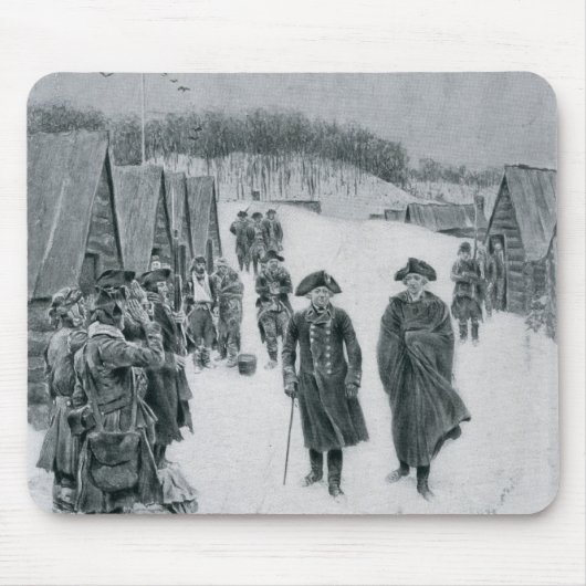 Washington und Steuben an der Tal-Schmiede Mousepad (Vorne)