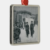 Washington und Steuben an der Tal-Schmiede Ornament Aus Metall (Rechts)