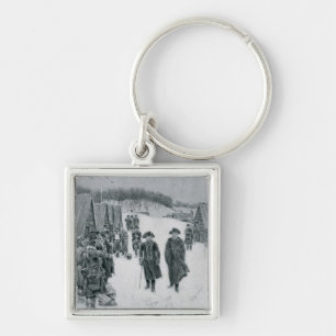 Washington und Steuben an der Tal-Schmiede Schlüsselanhänger