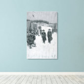Washington und Steuben bei Valley Forge Leinwanddruck (Insitu (Holzboden))