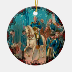 Washington und Truppen Schmuck Keramik Ornament