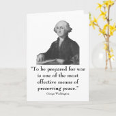 Washington und Zitat Karte (Gelbe Blume)