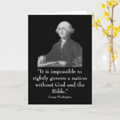 Washington und Zitat Karte (Gelbe Blume)