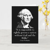 Washington und Zitat Karte (Gelbe Blume)