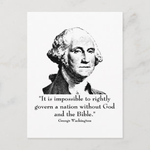 Washington und Zitat Postkarte