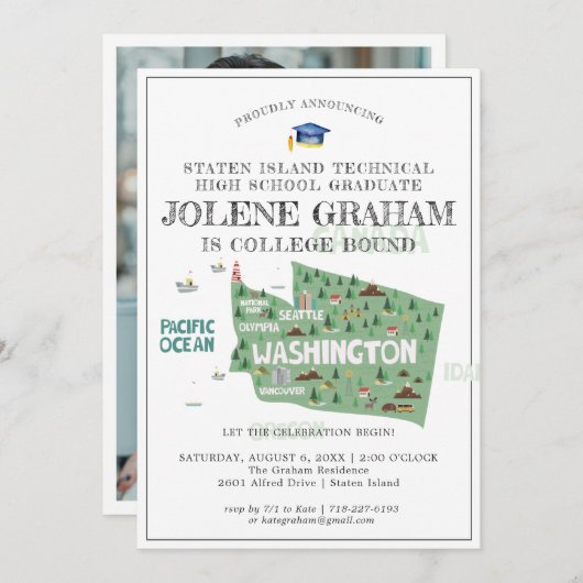 Washington | Uni Bound Graduation Party (Vorne/Hinten)