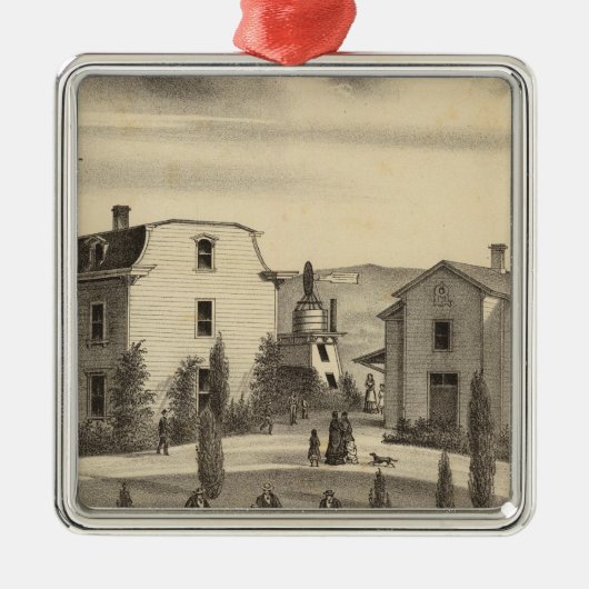 Washington-Uni, Calif Silbernes Ornament (Vorne)