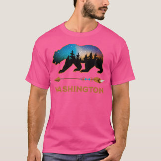 Washington Usa Black Bar Wanderwege Camping So T-Shirt