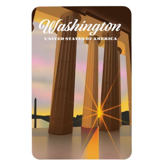 Washington USA Magnet (Vertikal)