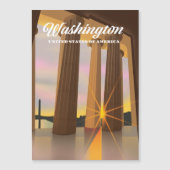 Washington USA Magnetkarte (Vorderseite)