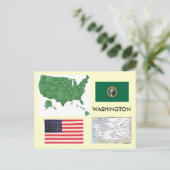 Washington, USA Postkarte (Stehend Vorderseite)