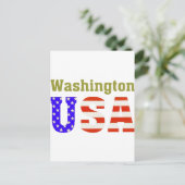 Washington USA! Postkarte (Stehend Vorderseite)