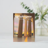 Washington USA Postkarte (Stehend Vorderseite)