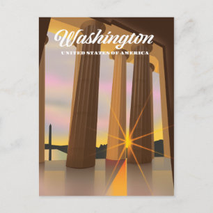 Washington USA Postkarte
