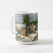 WASHINGTON VALLEY FORGE Vintage Kunst Tasse (Vorderseite Links)