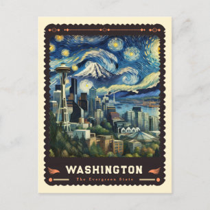 Washington   Vincent Van Gogh Inspiriert Postkarte