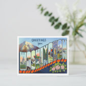 Washington Vintag Big Letters Postcard Postkarte (Stehend Vorderseite)
