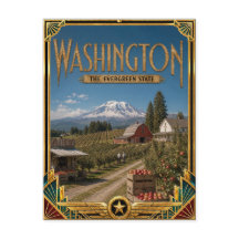 Washington Vintage Art Deco Golden Age