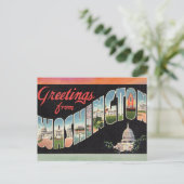 Washington Vintage Travel Postcard Postkarte (Stehend Vorderseite)