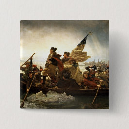 Washington, welches das Delaware - 1851 kreuzt Button