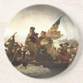 Washington, welches das Delaware - 1851 kreuzt Getränkeuntersetzer