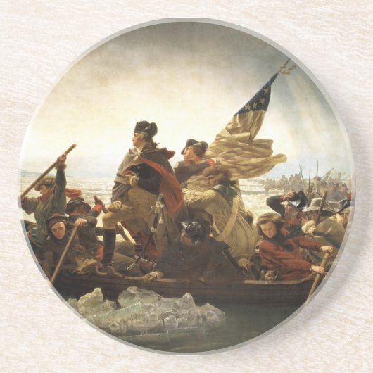 Washington, welches das Delaware - 1851 kreuzt Getränkeuntersetzer (Vorne)