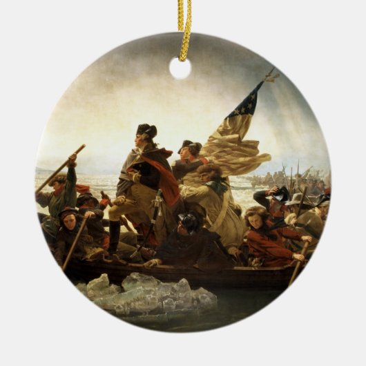 Washington, welches das Delaware - 1851 kreuzt Keramikornament (Vorne)