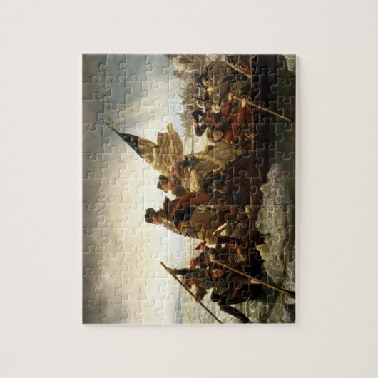 Washington, welches das Delaware - das Leutze Puzzle (Vertikal)