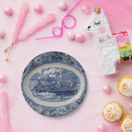 Washington, welches das Delaware ein La Wedgwood Pappteller (Party)