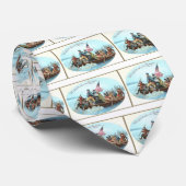 Washington, welches das Delaware kreuzt Krawatte (Gerollt)