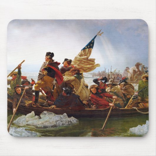 Washington, welches das Delaware kreuzt Mousepad (Vorne)