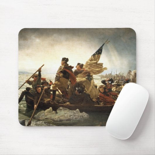 Washington, welches das Delaware kreuzt Mousepad (Mit Mouse)