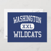 Washington - Wildcats - Hoch - Pensacola Florida Postkarte (Vorne/Hinten)