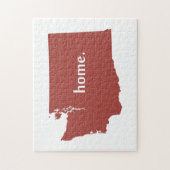 Washington Zuhause Silhouette Staat Map Puzzle (Vertikal)