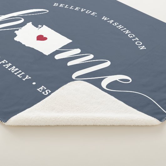 Washington Zuhause Staat Personalisiert Sherpadecke (3/4)