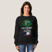 Washington Zuhause Texas Roots Staat Tree Flag Lie Sweatshirt (Vorne ganz)