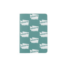 Washington Zuhause Vintag Map Silhouette in White