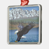 WashingtonDiving Eagle Silbernes Ornament (Links)