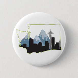 Washingtoner Staat Button