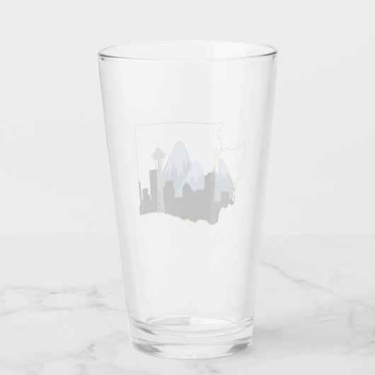 Washingtoner Staat Glas (Rückseite)