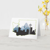 Washingtoner Staat Karte (Gelbe Blume)