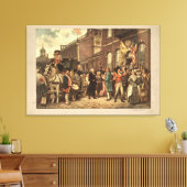 Washingtons Amtseinführung in Philadelphia Leinwanddruck (Insitu (Wohnzimmer))